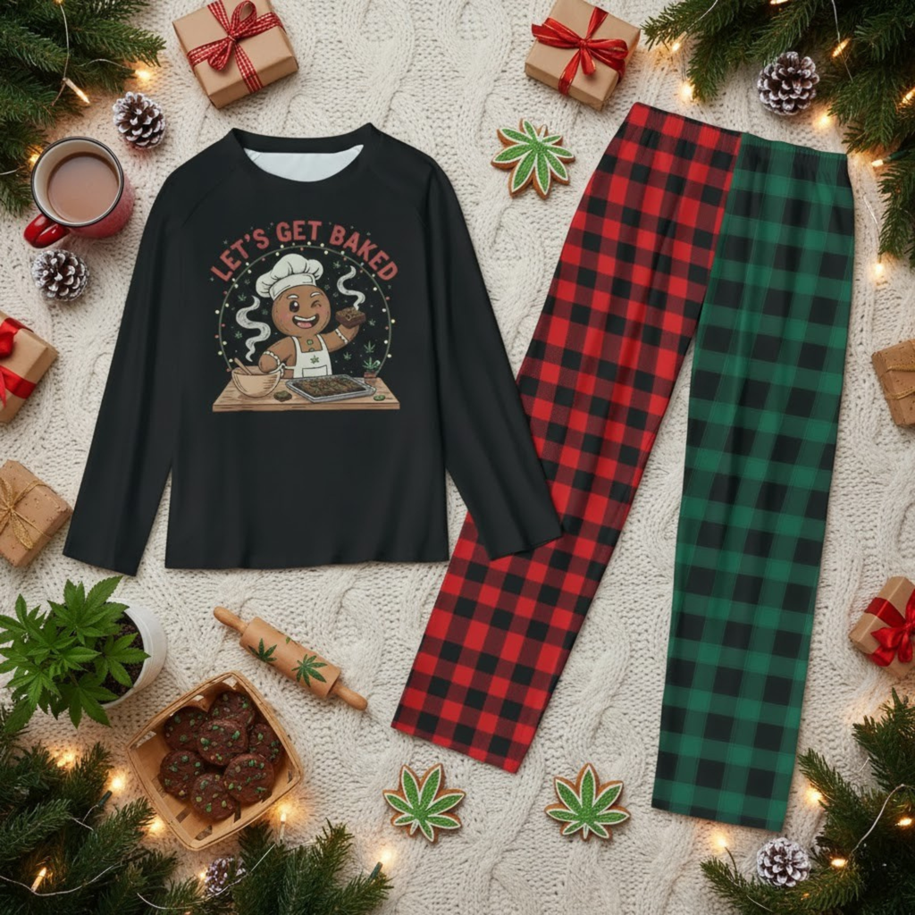 Let's Get Baked Christmas Pajamas
