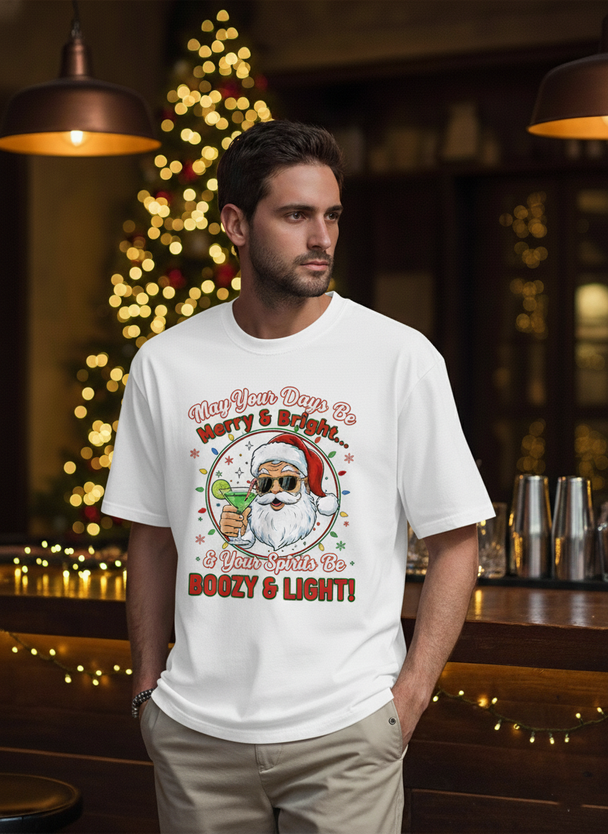 Boozy & Light Santa T-Shirt