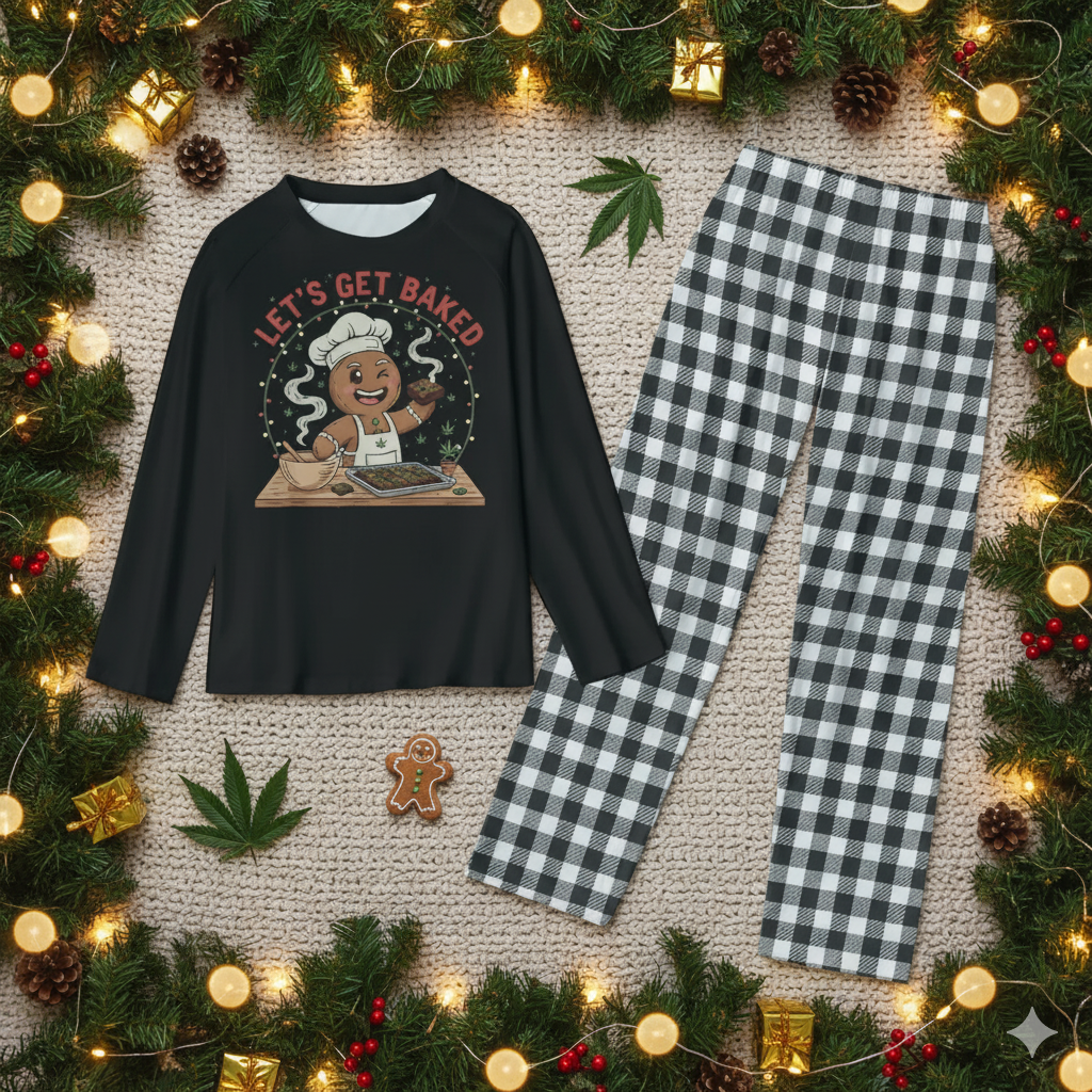 Let's Get Baked Christmas Pajamas