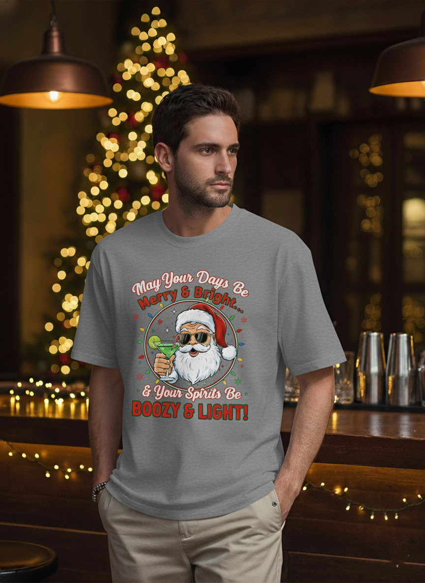 Boozy & Light Santa T-Shirt