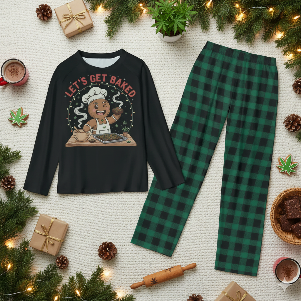 Let's Get Baked Christmas Pajamas