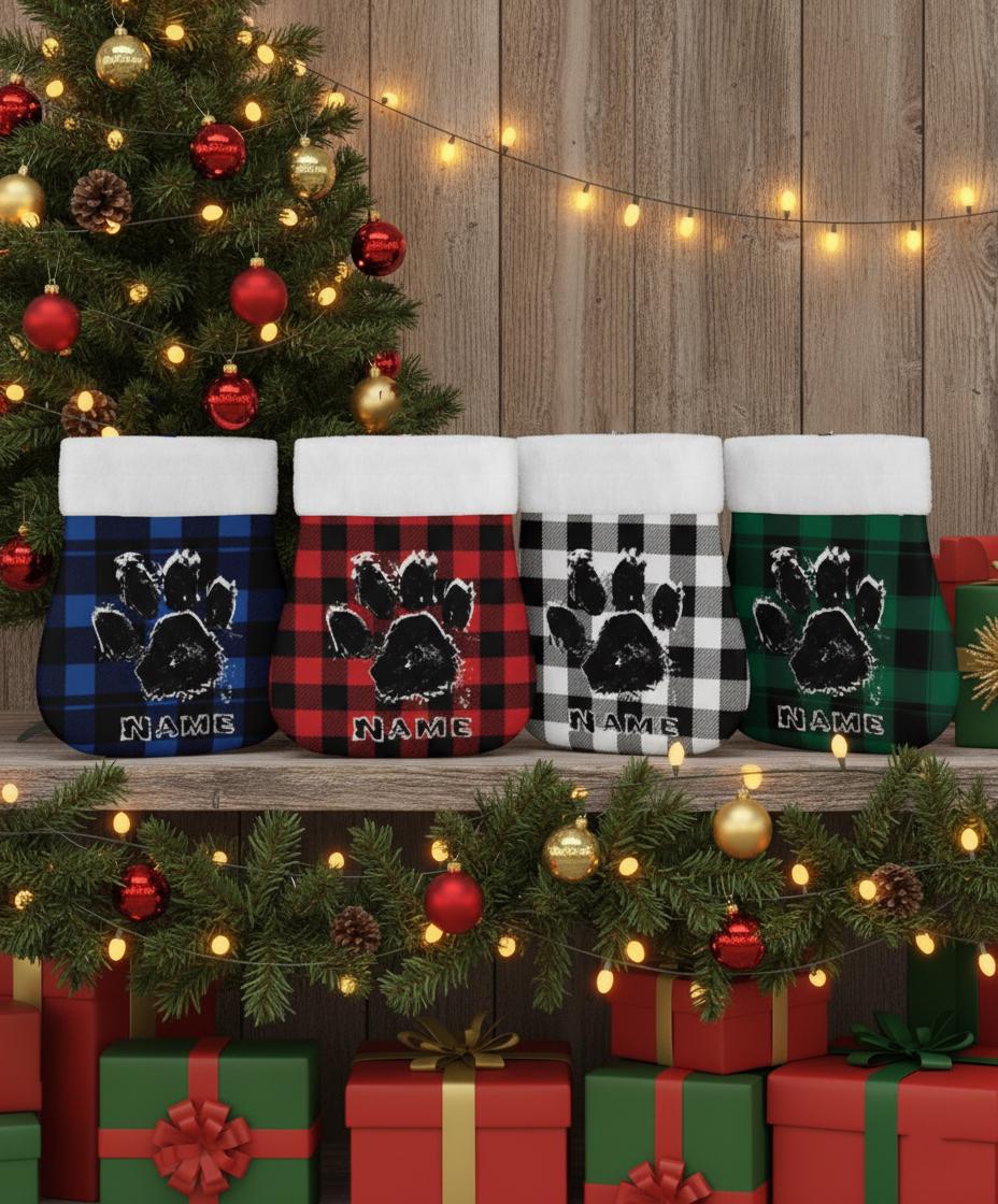 Personalized Buffalo Plaid Pet Sleeping Bag