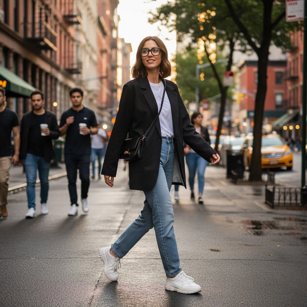 Women's Black Leisure Blazer