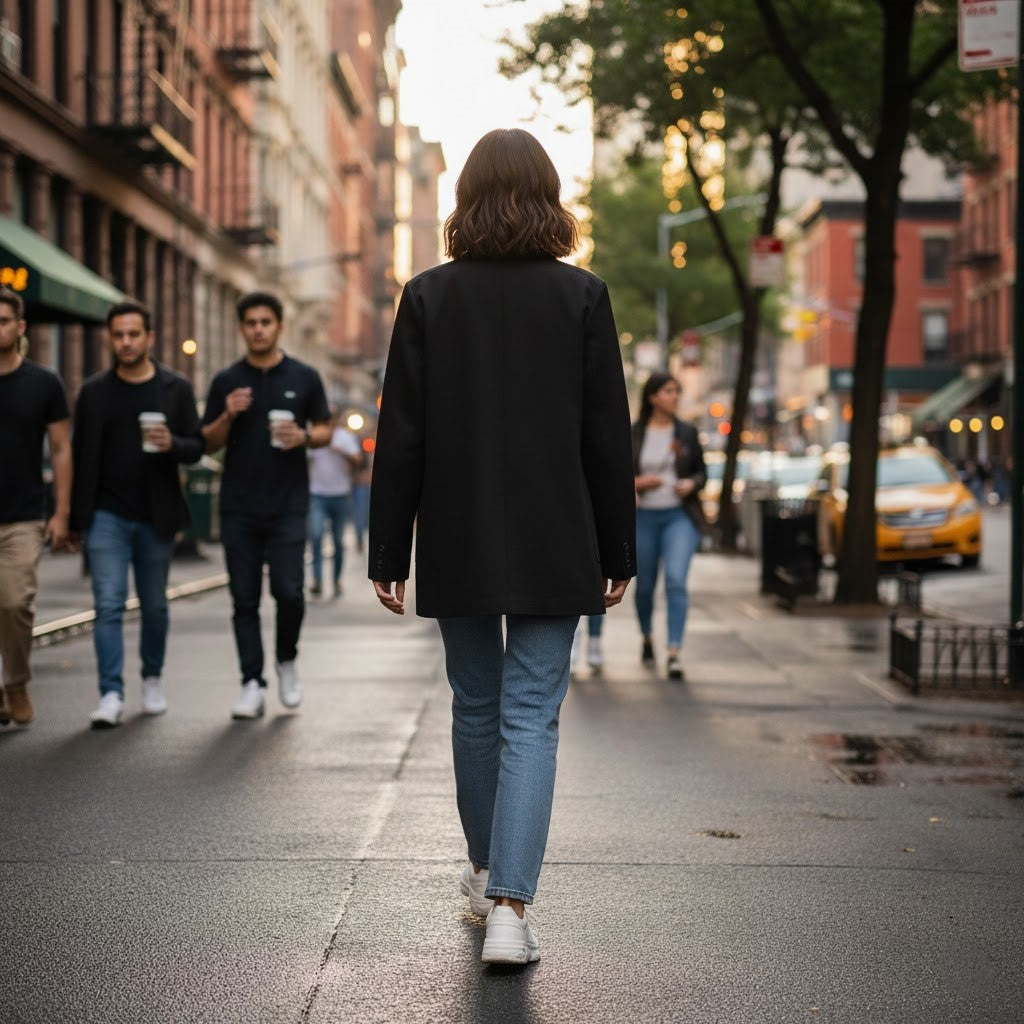 Women's Black Leisure Blazer